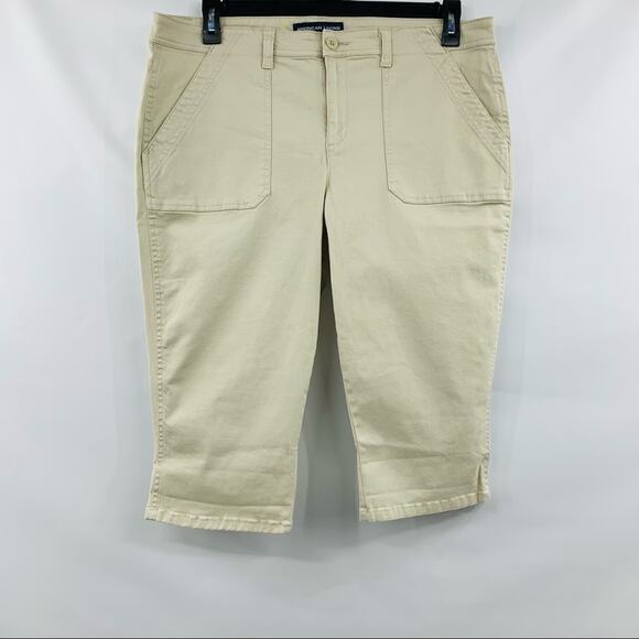 American Living Pants - American Living Cream Beige Crop Pants